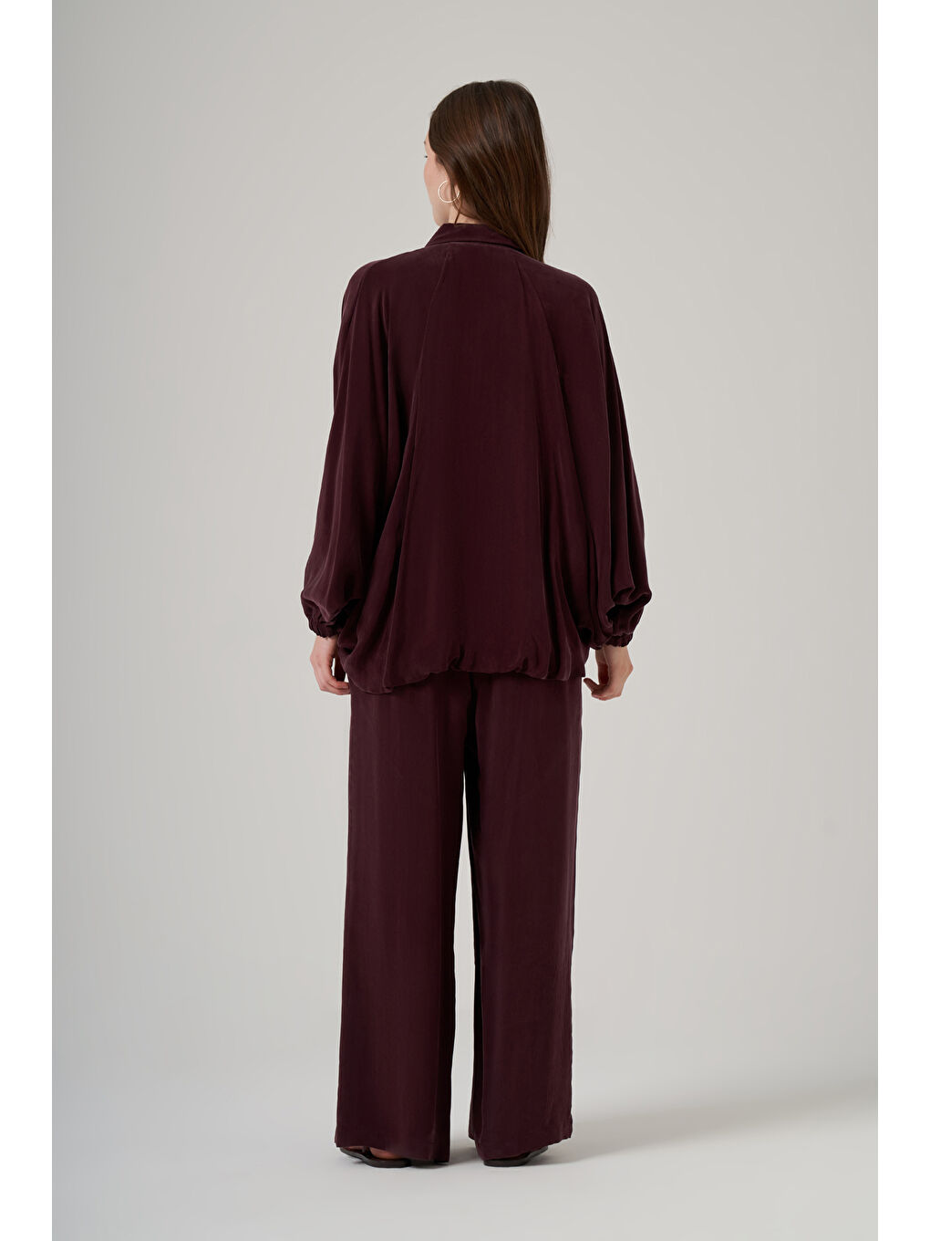 Bomber Ceket Pantolon Takım 1082 Mürdüm-3