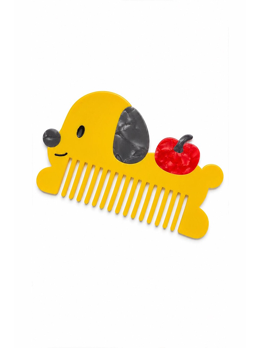 Lüks Asetat Sarı Köpekçik Tarak
