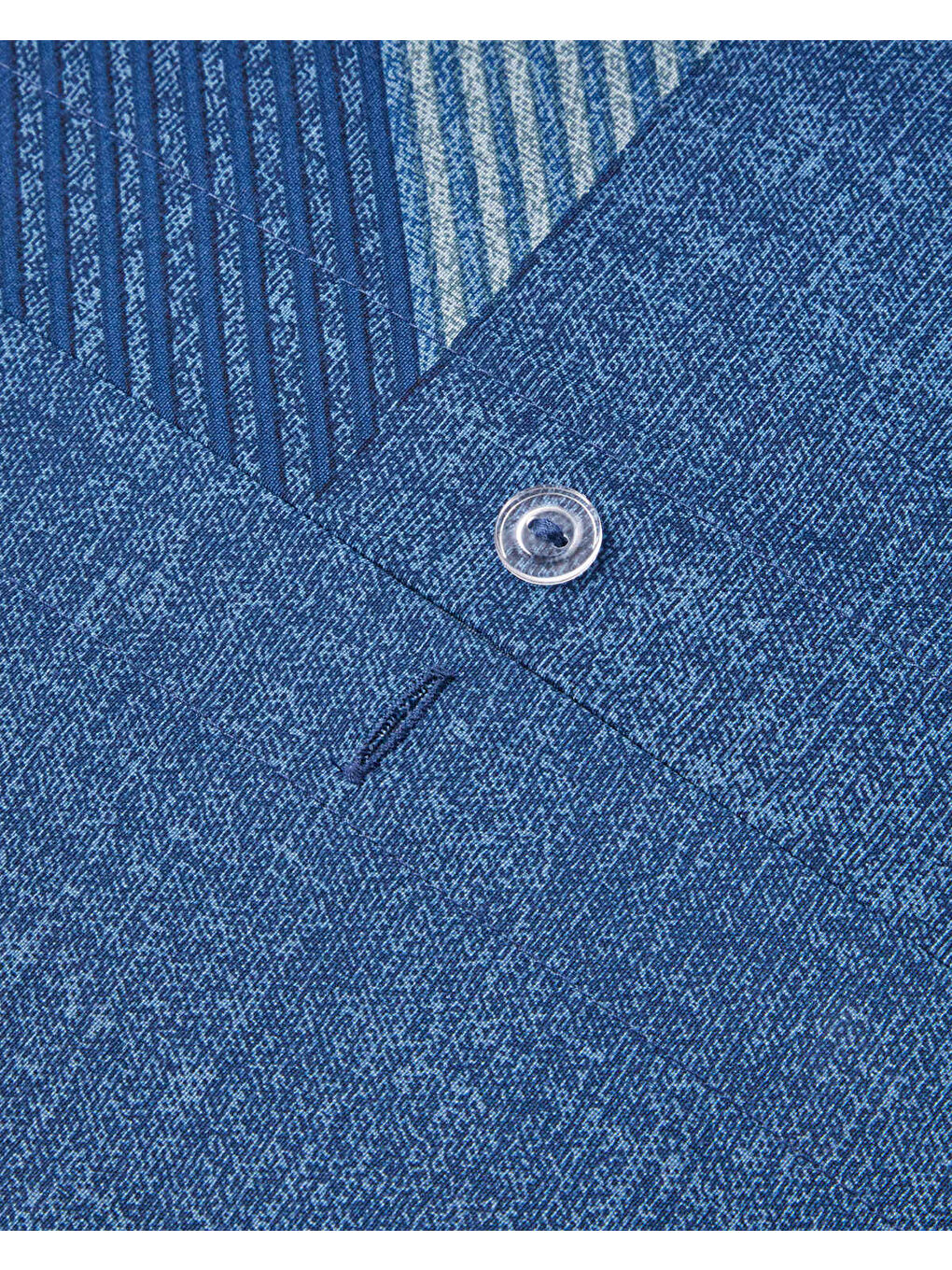 Triangle Flow Kolay Ütülenir Çift Kişilik Nevresim Takımı 200x220 cm Lacivert-6