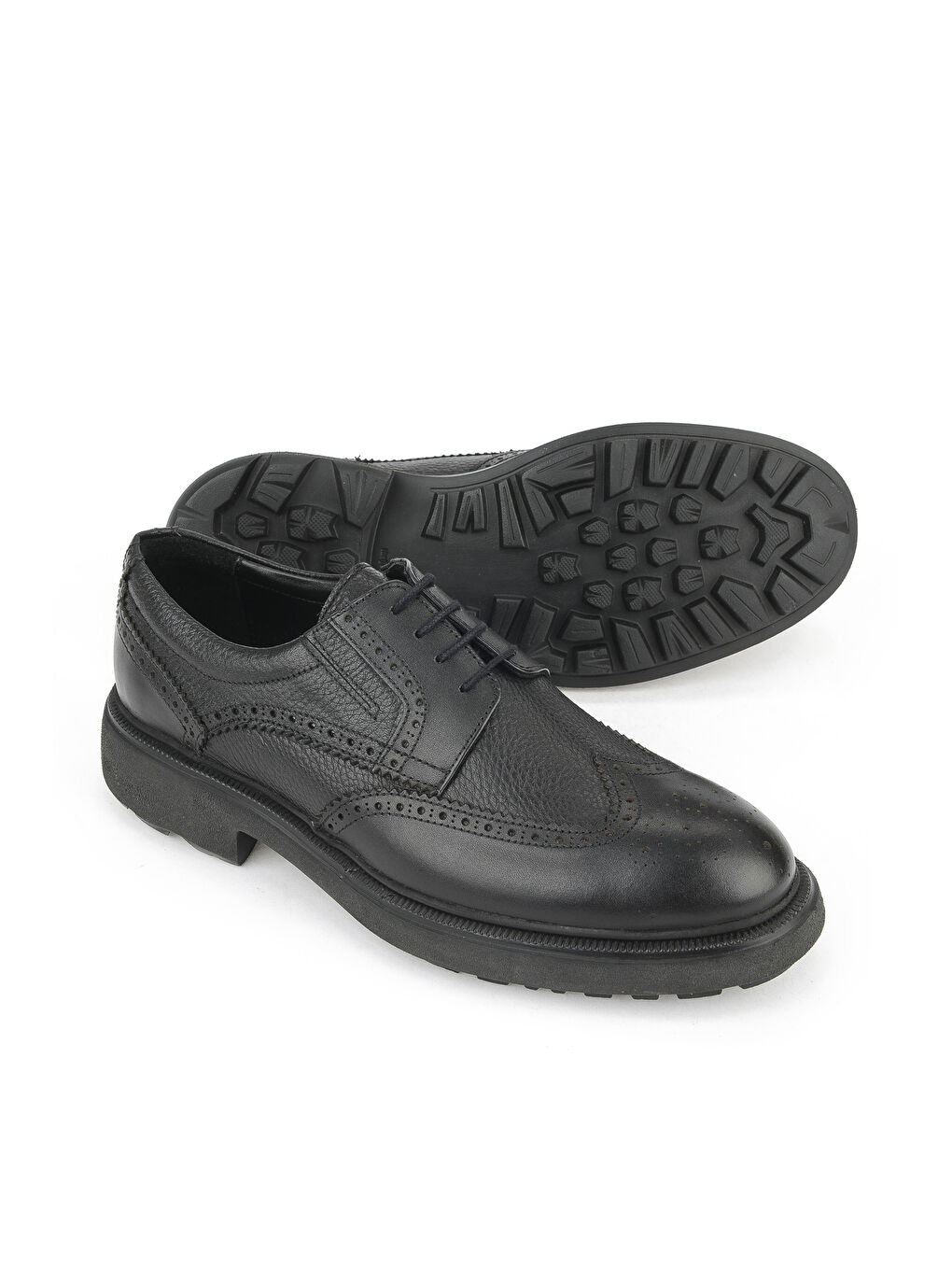 Erkek Hakiki Deri Ayakkabı 1531007Z4205 Siyah-3