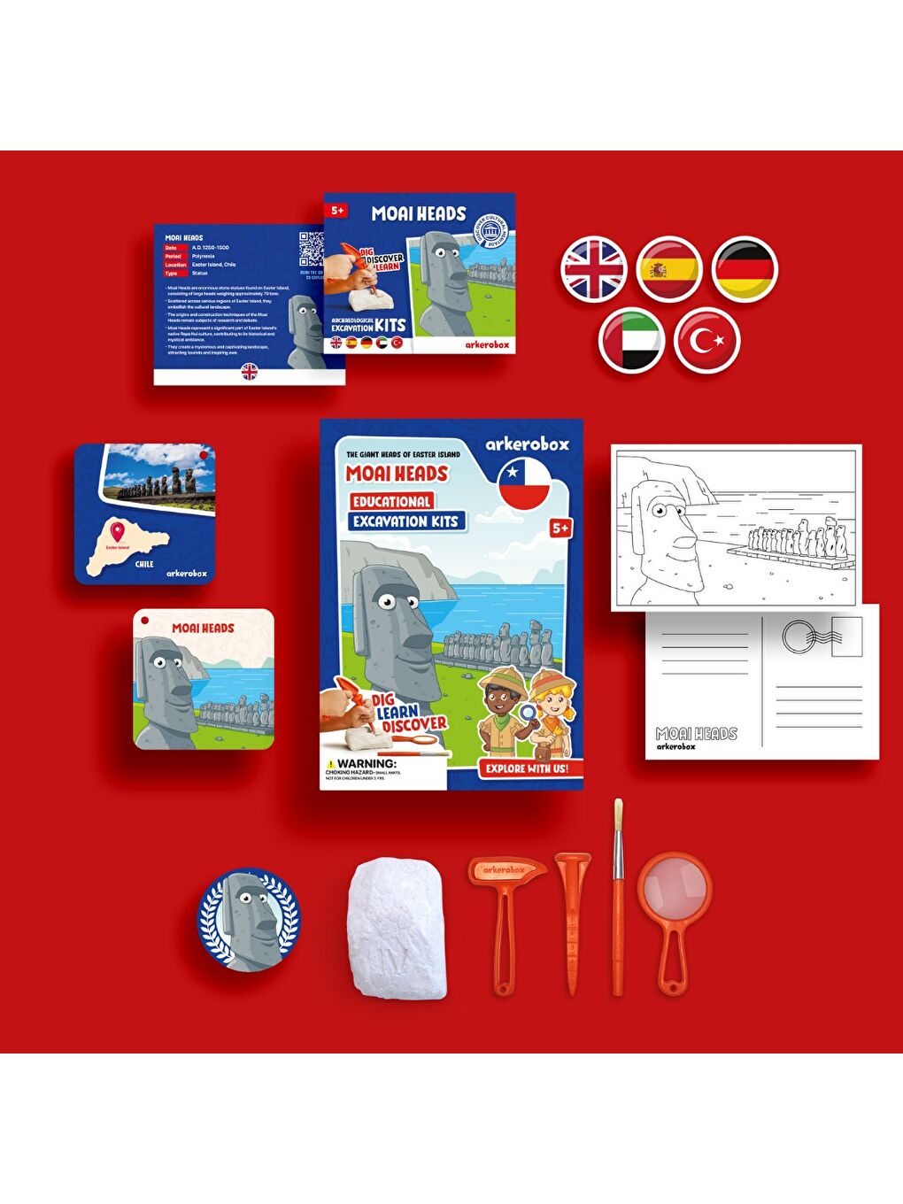 Moai Eğitici Kazı Seti-1