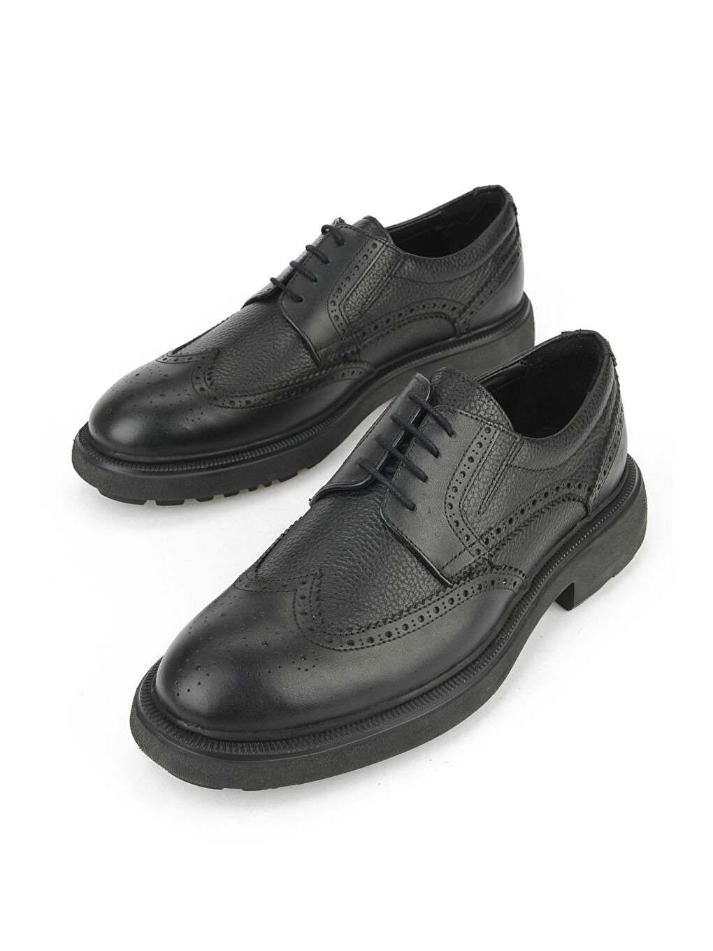 Erkek Hakiki Deri Ayakkabı 1531007Z4205 Siyah-4