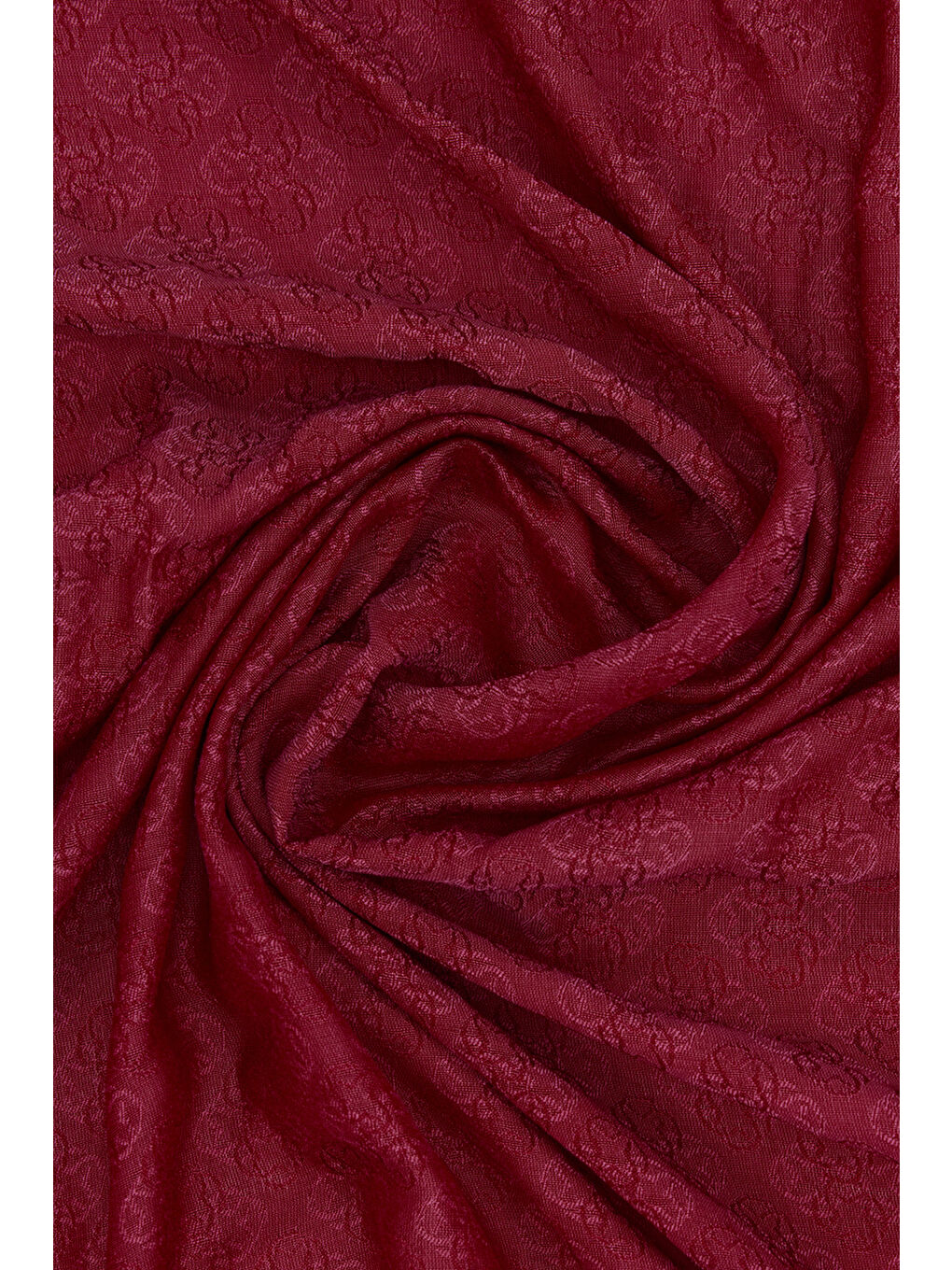 Kırmızı Monogram Jakar Eşarp-1