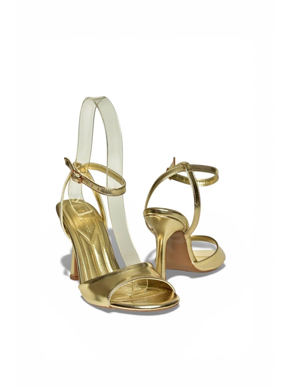 Sarı Altın Kadın Topuklu Ayakkabı Y997264609-4