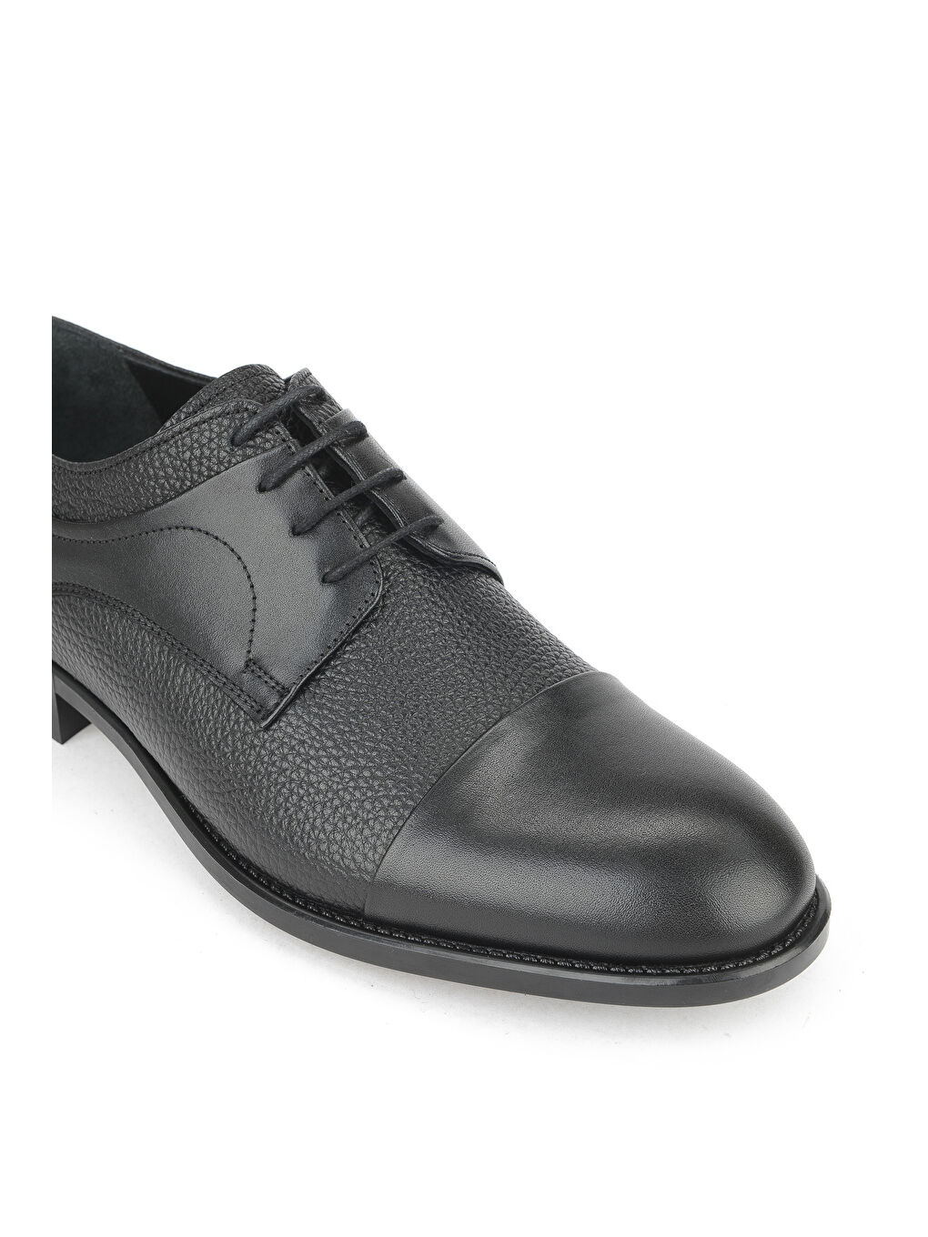 Erkek Hakiki Deri Ayakkabı 15350Z1030 Siyah-5