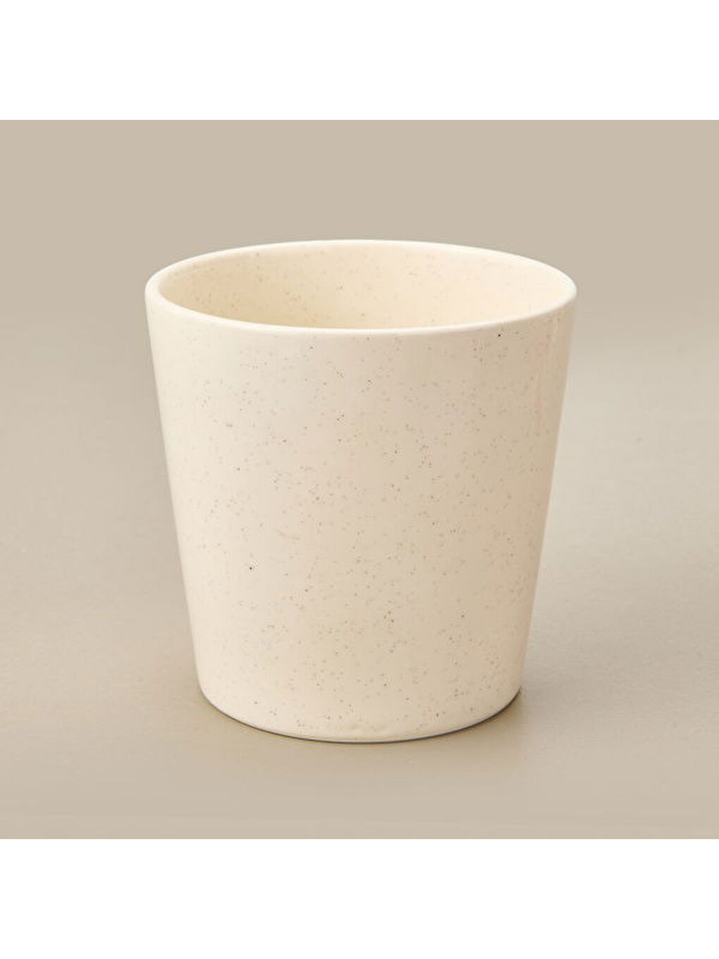 Seramik Saksı - Beyaz - 13x13x13 cm