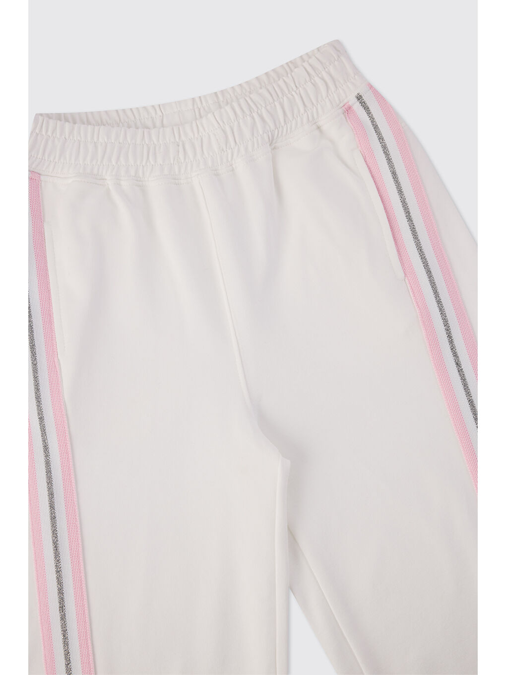 Kız Çocuk Beyaz Eşofman Altı-2