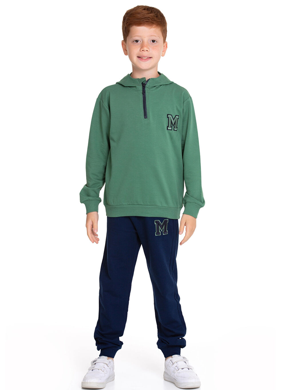 Haki M. Nakışlı Fermuarlı Eşofman Takımı 54404-2