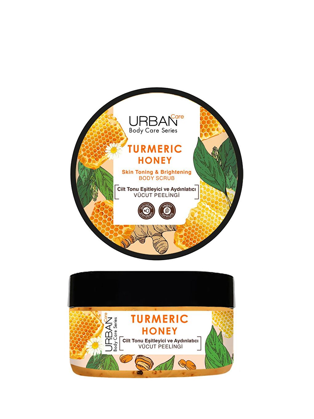 Urban Care Turmeric Honey Cilt Tonu Esitleyici ve Aydınlatıcı Vücut Peelingi 200 ml-vegan - 1