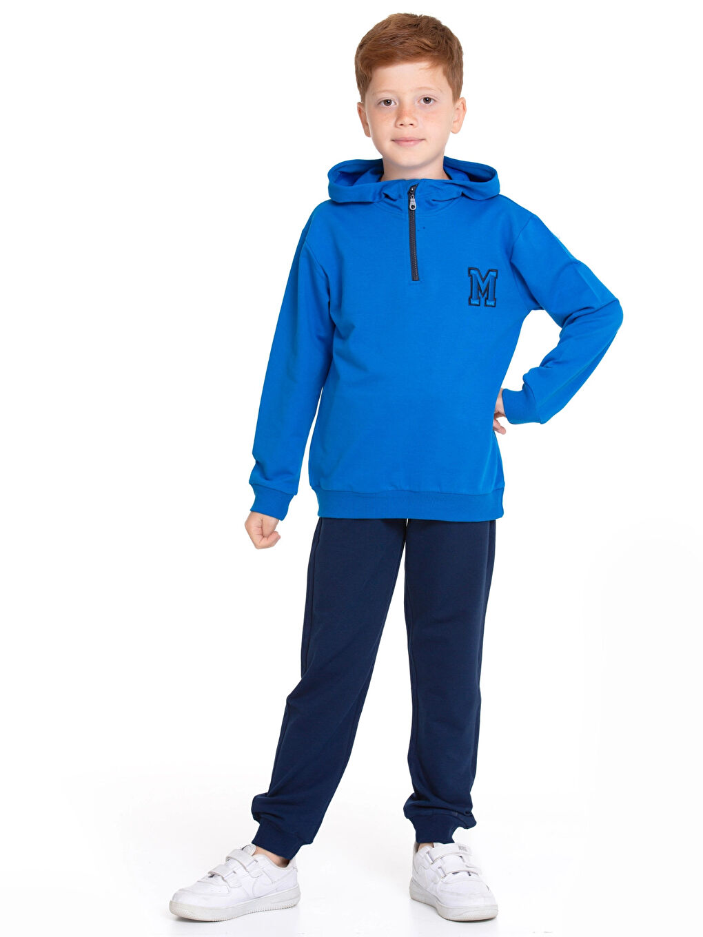 Mavi M. Nakışlı Fermuarlı Eşofman Takımı 54404