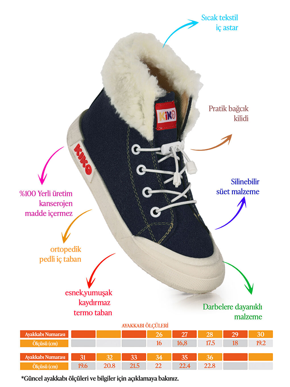 Lacivert Tigge Günlük Lastikli Kız Çocuk Bot Ayakkabı-1