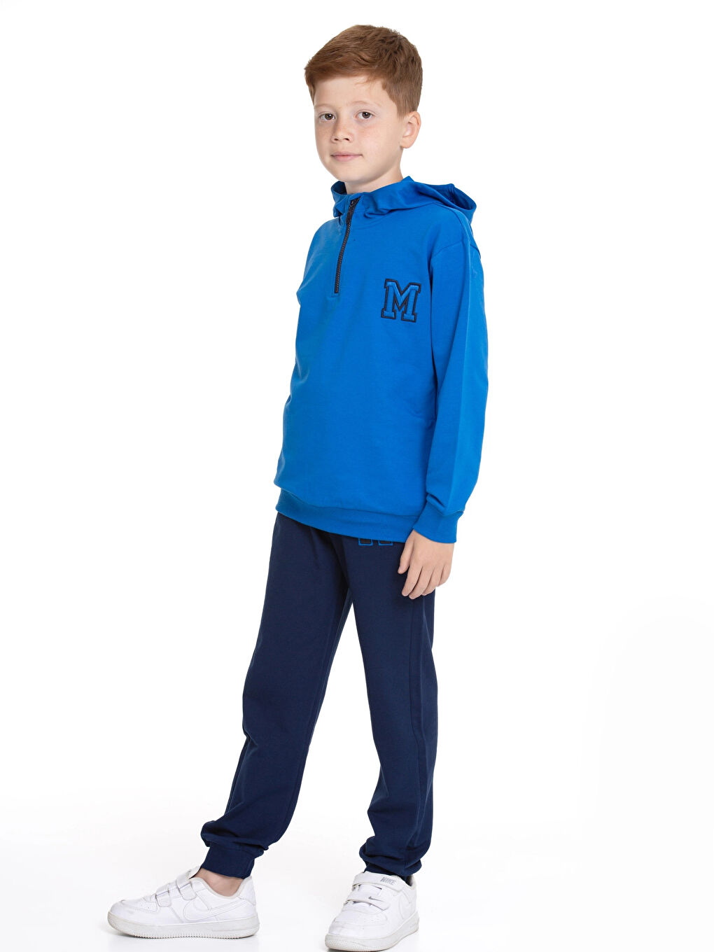 Mavi M. Nakışlı Fermuarlı Eşofman Takımı 54404-1