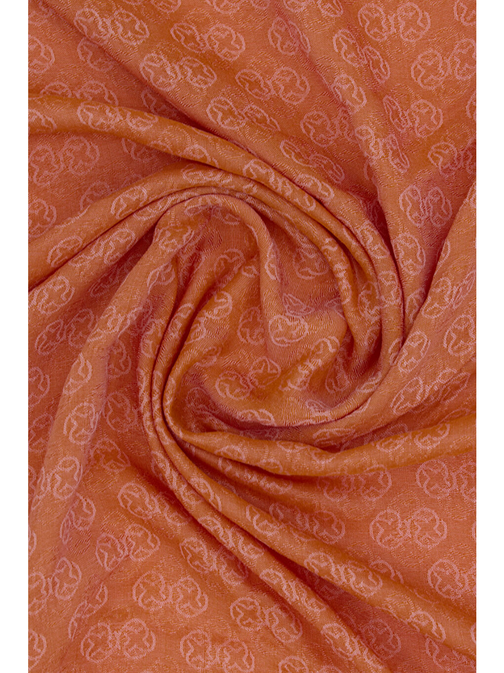 Turuncu Monogram Jakar Eşarp-1