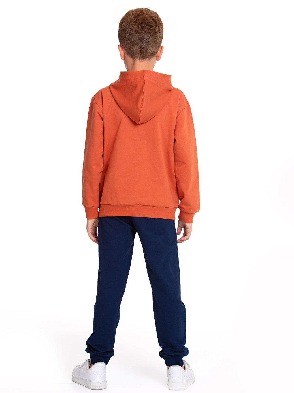 Kahverengi M. Nakışlı Fermuarlı Eşofman Takımı 54404-4