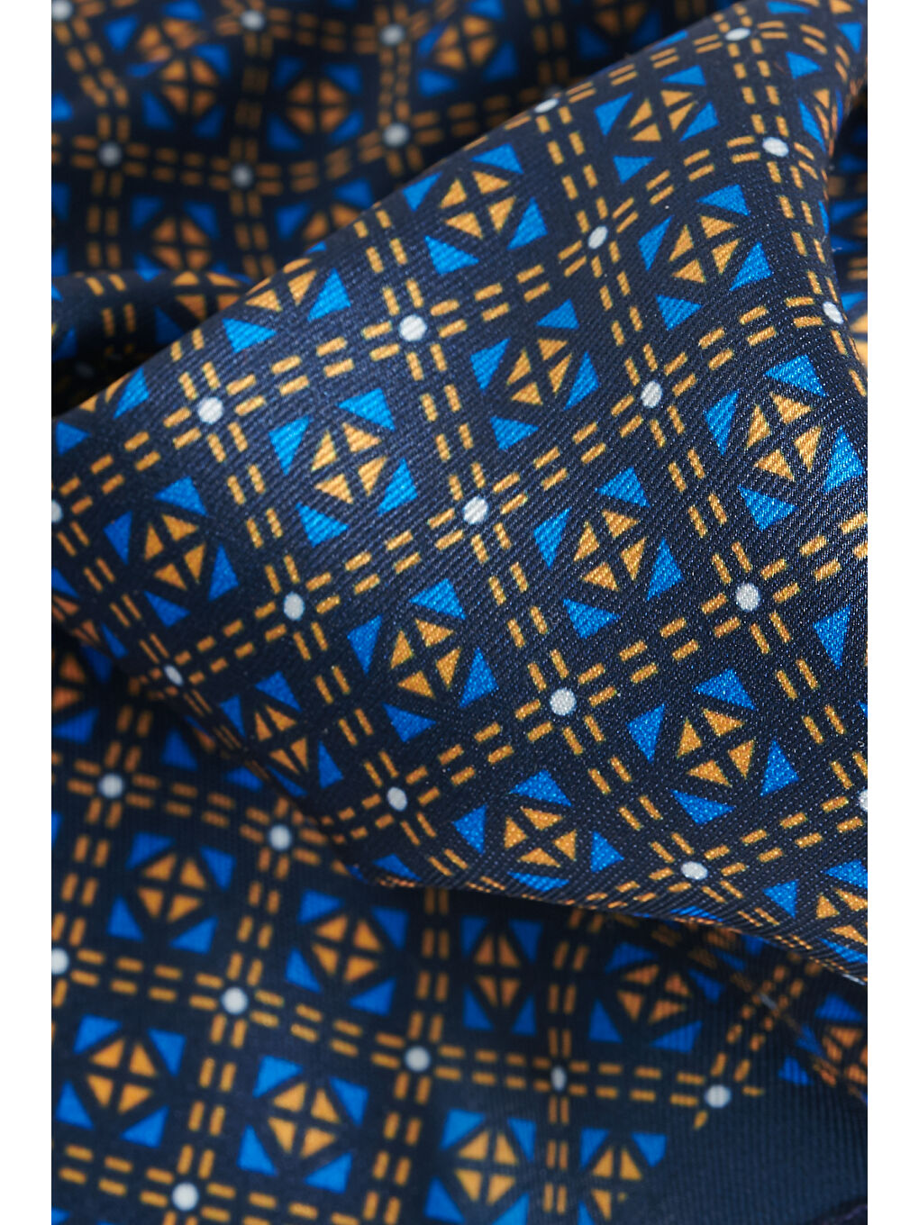 Erkek Lacivert-Hardal Desenli Mendil-1