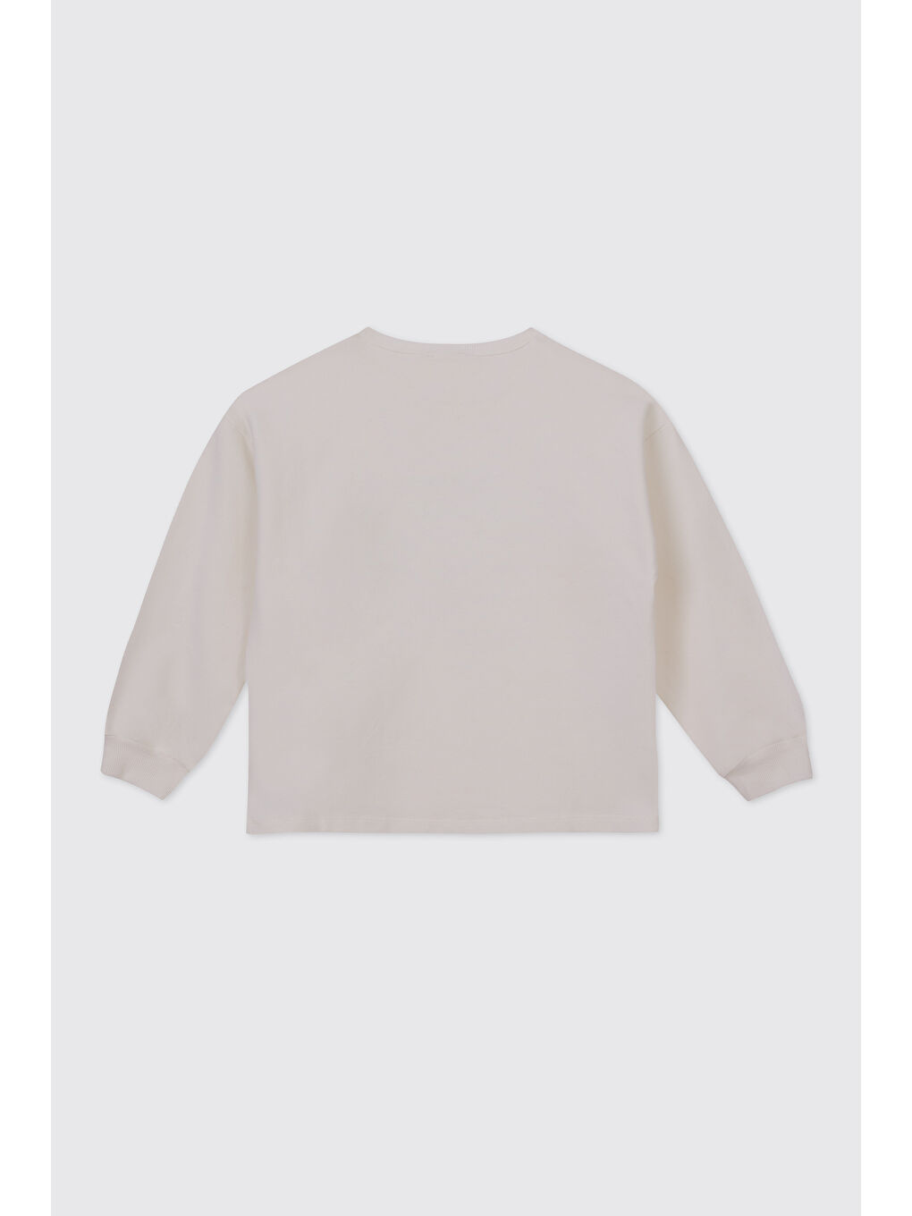 Kız Çocuk Ekru Sweatshirt-1