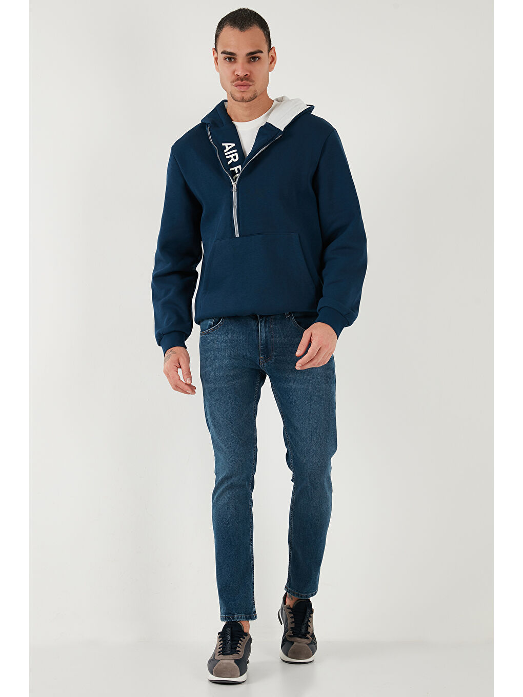 Buratti Lacivert Pamuklu Regular Fit Normal Bel Boru Paça Jeans 2212S18PARMA - 1