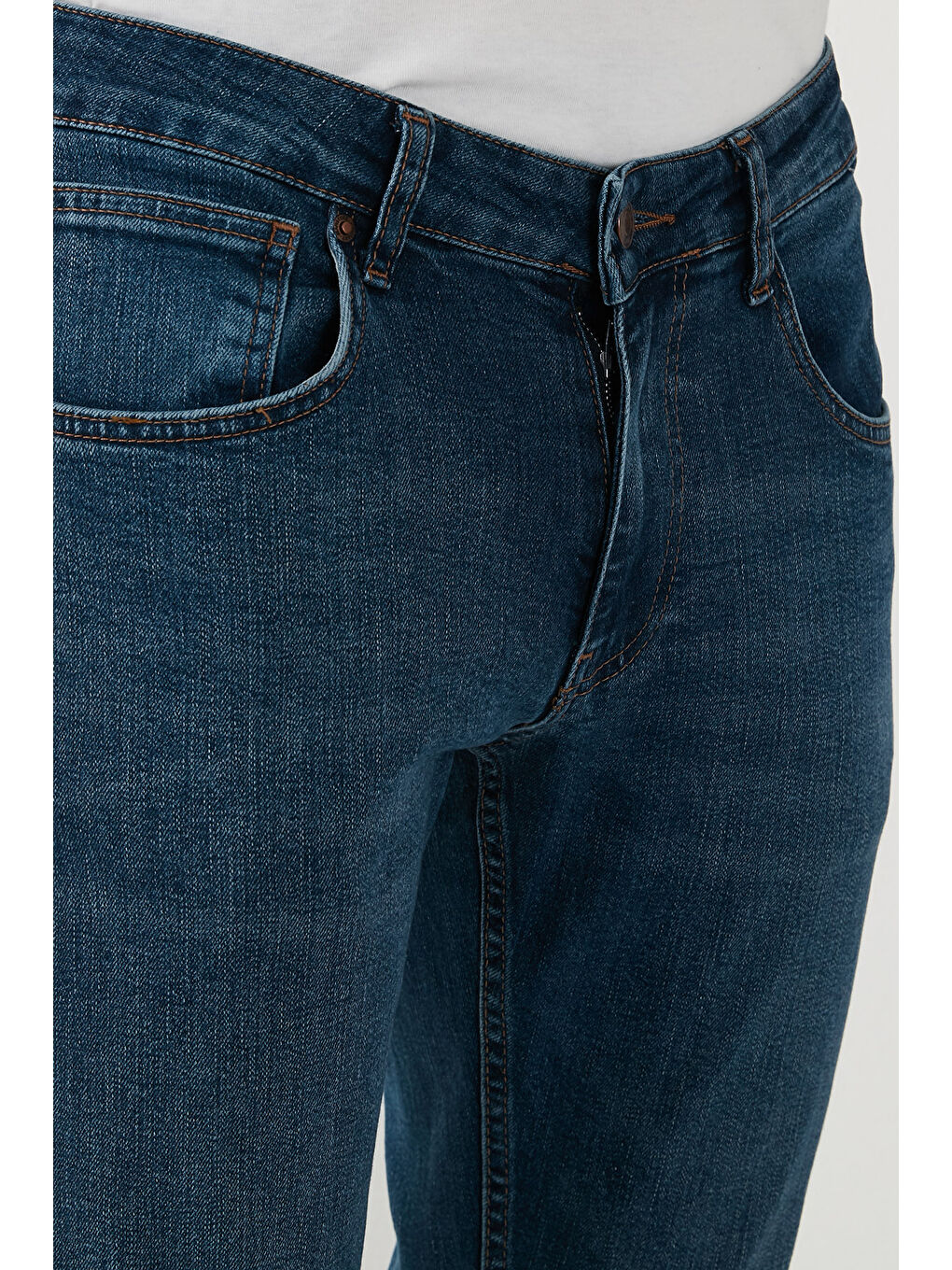 Buratti Lacivert Pamuklu Regular Fit Normal Bel Boru Paça Jeans 2212S18PARMA - 4