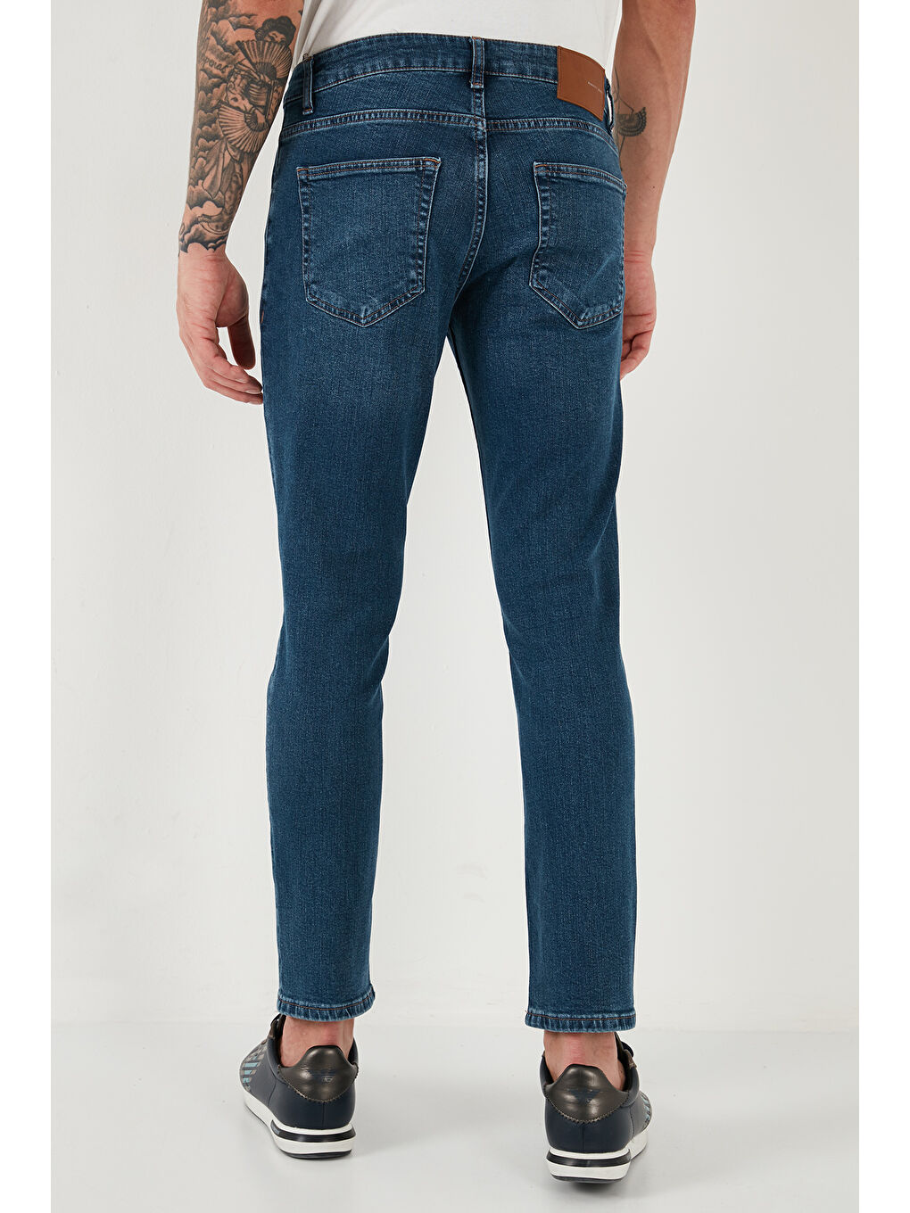 Buratti Lacivert Pamuklu Regular Fit Normal Bel Boru Paça Jeans 2212S18PARMA - 5