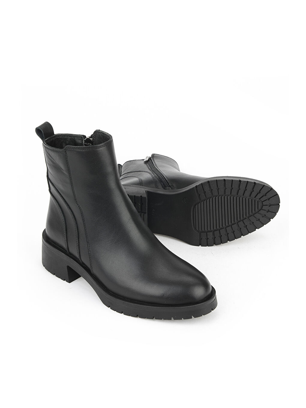 Kadın Hakiki Deri Bot 153359Z622 Siyah-3