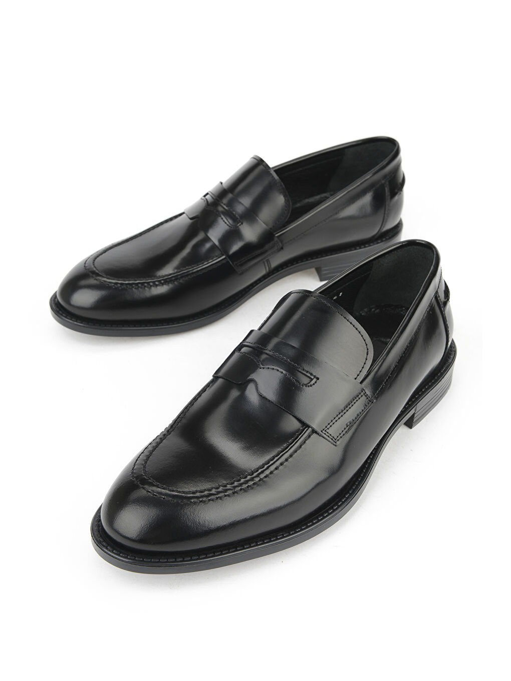 Erkek Hakiki Deri Ayakkabı 15350Z1120 Siyah-4