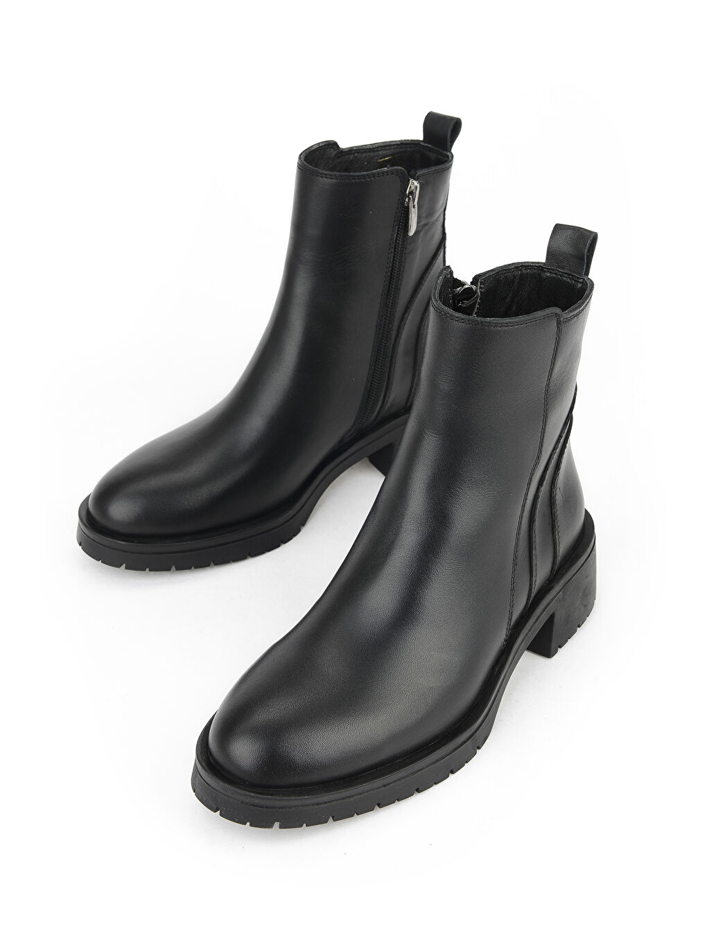 Kadın Hakiki Deri Bot 153359Z622 Siyah-4