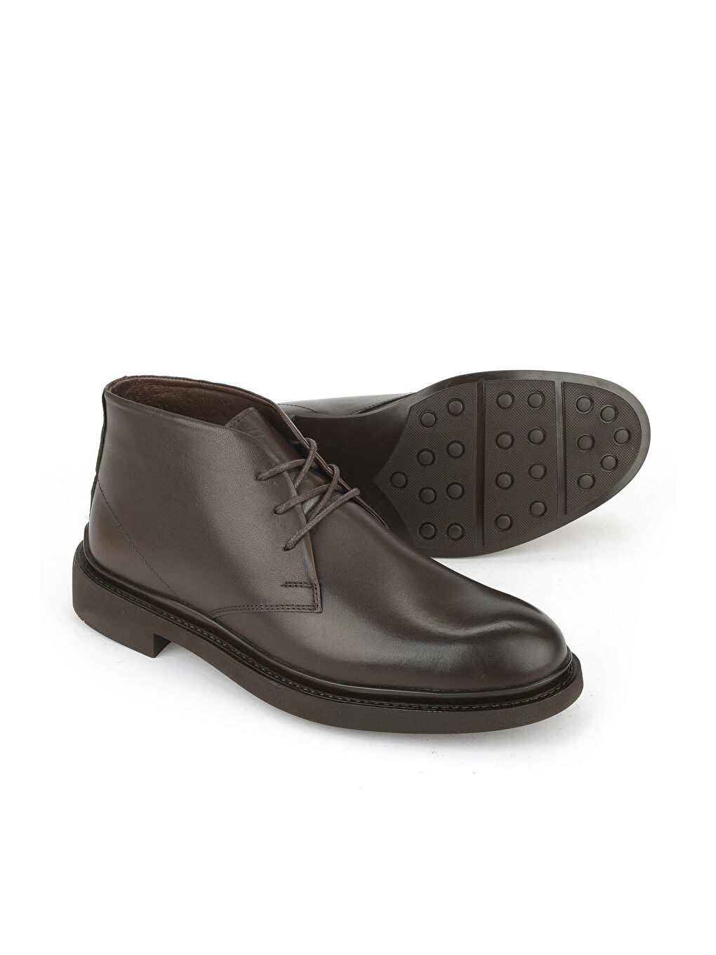 Kahverengi Erkek Hakiki Deri Bot 153986Z4065 Kahve-3