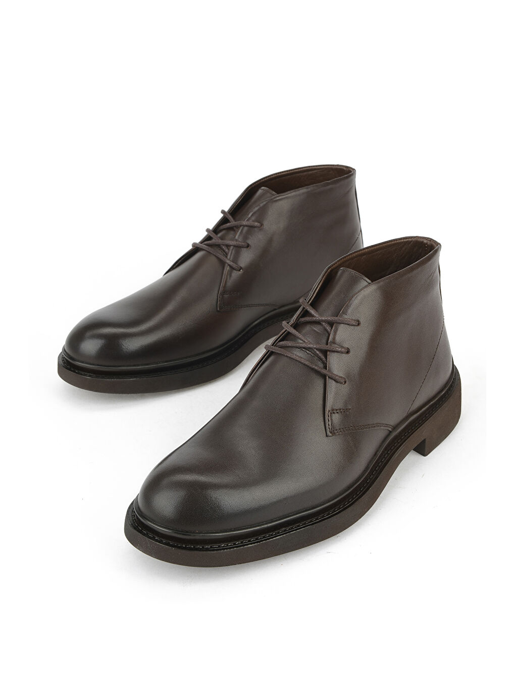 Kahverengi Erkek Hakiki Deri Bot 153986Z4065 Kahve-4