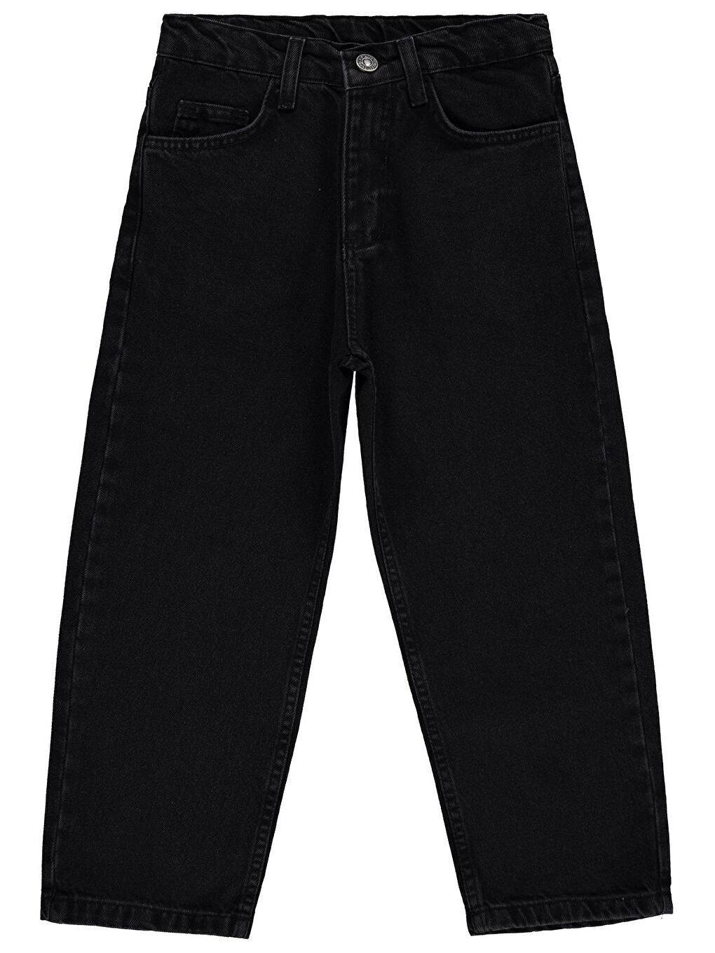 Boys Baggy Kalıp 6-9 Yaş Pantolon Jean - Siyah 6-7 Yaş