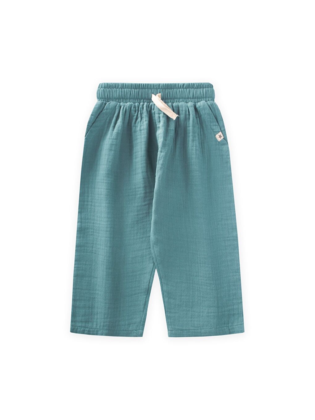 Müslin Pantolon 1-10 Yaş Turkuaz