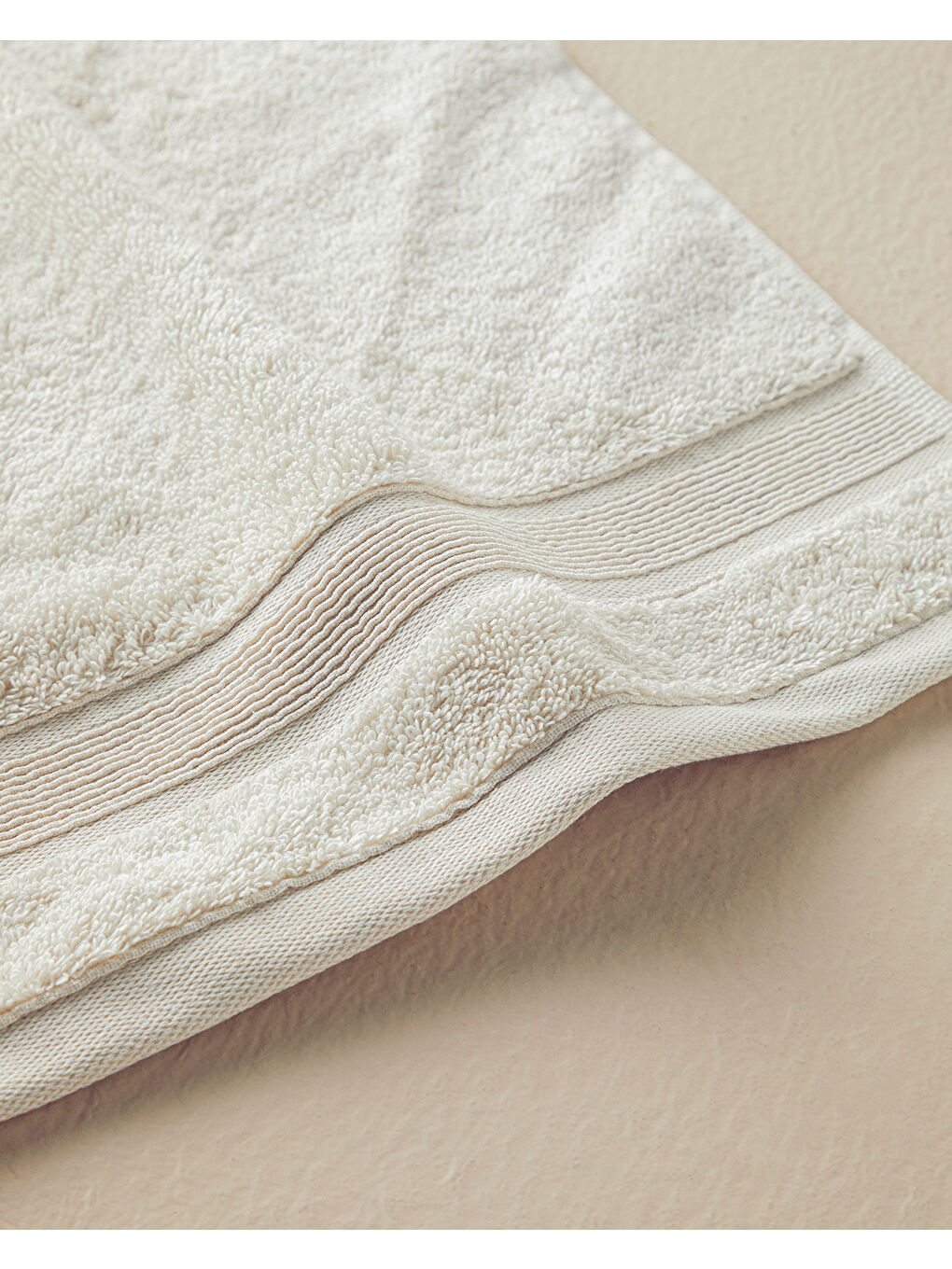 Poffy Soft-Premium Pamuklu El Havlusu Bej-1