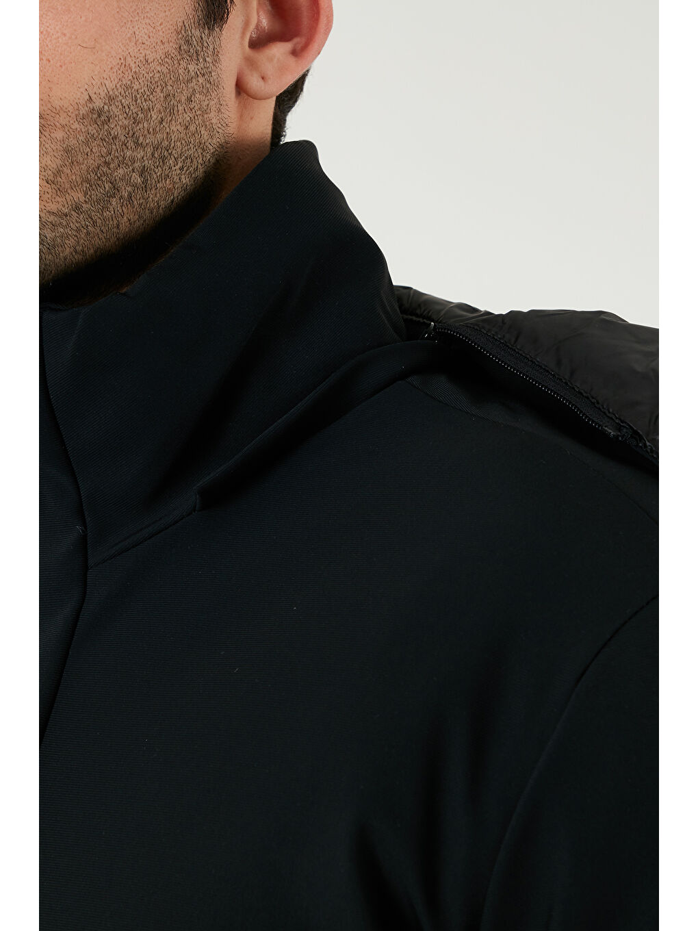 Siyah Regular Fit Çıkarılabilir Kapüşonlu Erkek Mont 497SENATOR-4