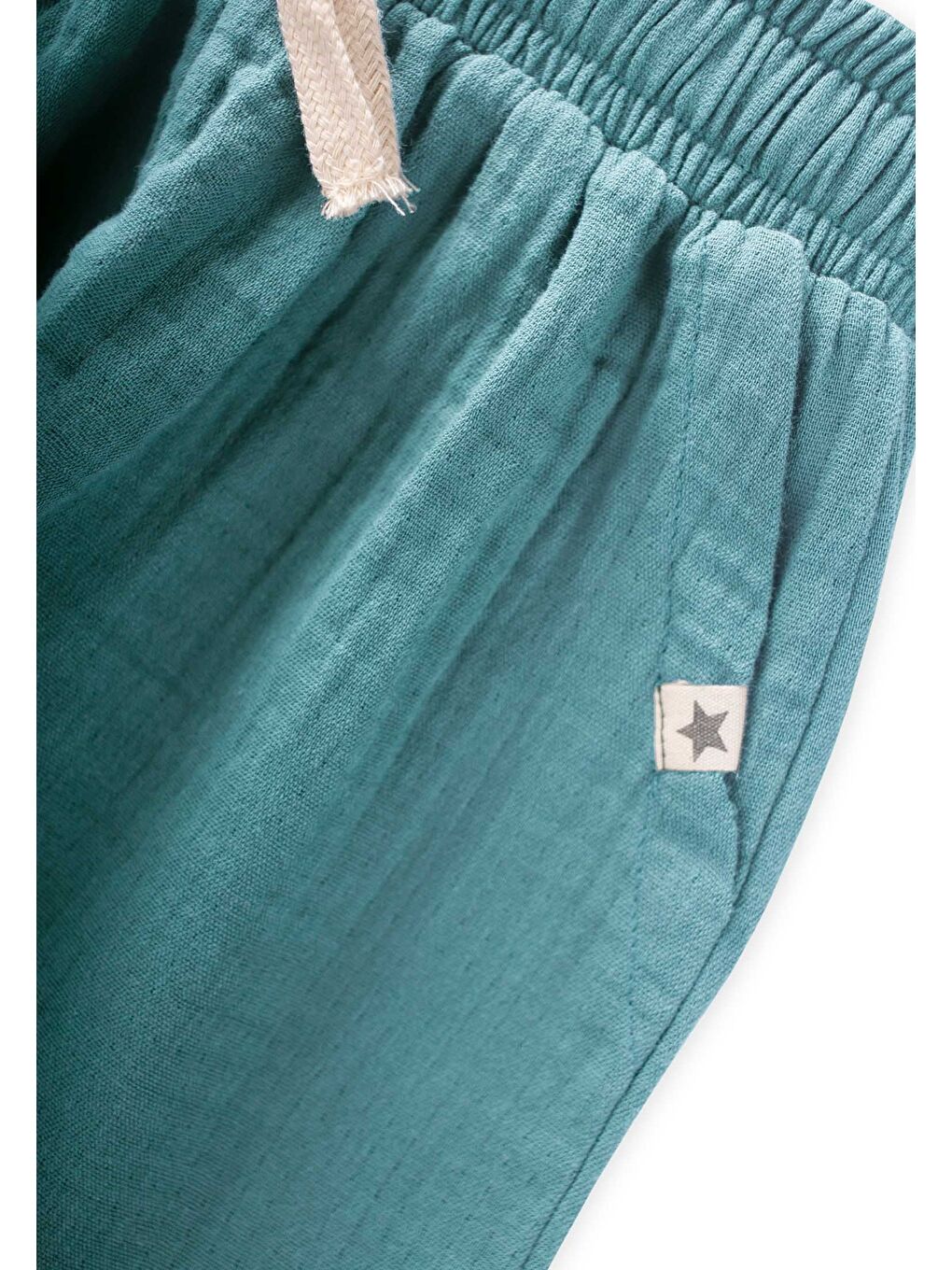 Müslin Pantolon 1-10 Yaş Turkuaz-2