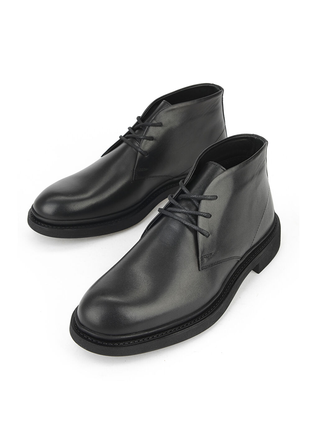 Erkek Hakiki Deri Bot 153986Z4065 Siyah-4