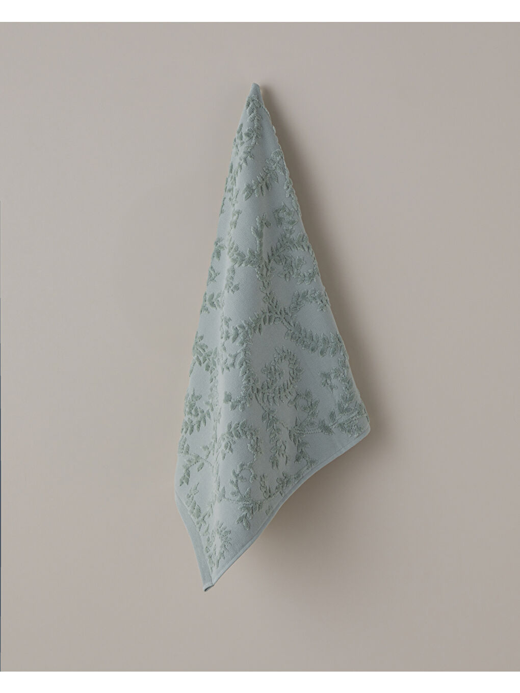 Leafy Touch Pamuk Yüz Havlusu 50x80 cm Açık Yeşil