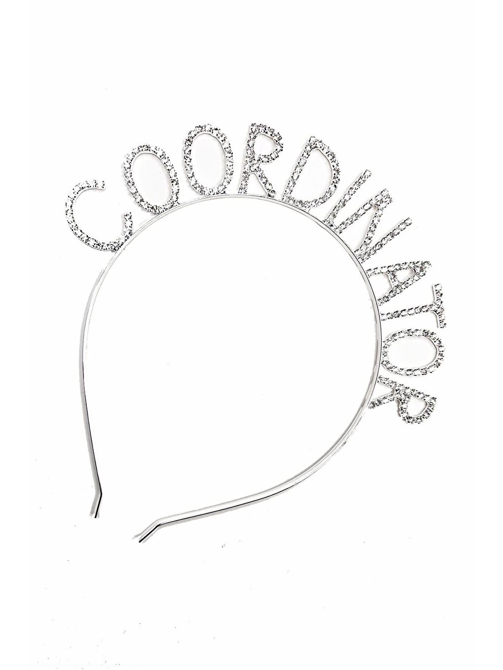 Gri Coordinator Kristal Taşlı Parti Tacı