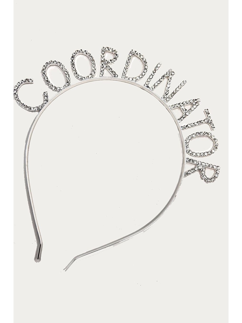 Gri Coordinator Kristal Taşlı Parti Tacı-4