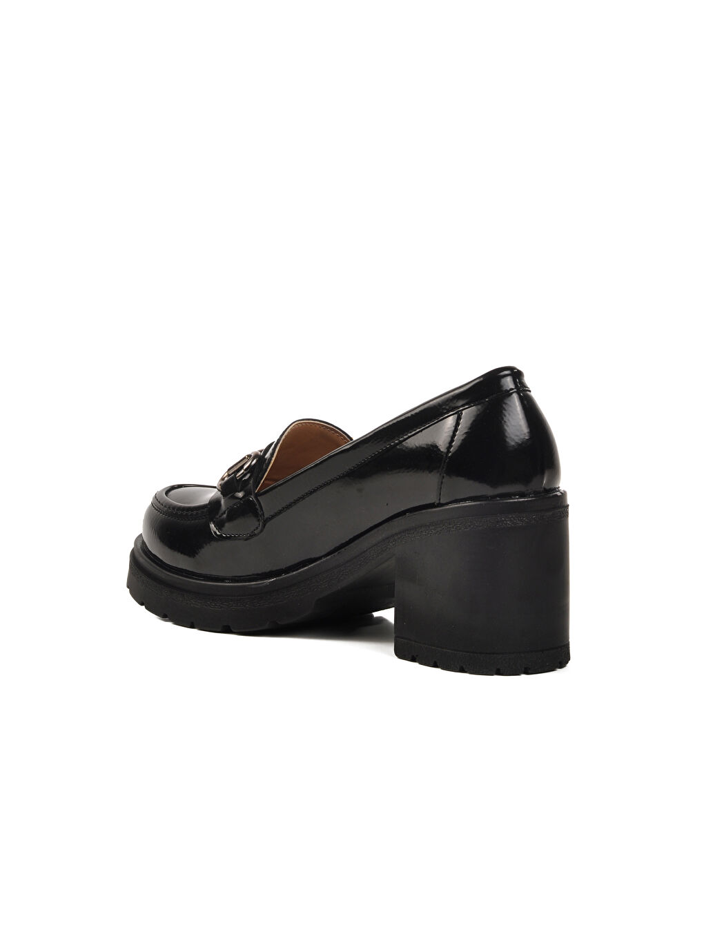 Siyah Rugan Topuklu Kadın Casual Ayakkabı 572401 Z-3