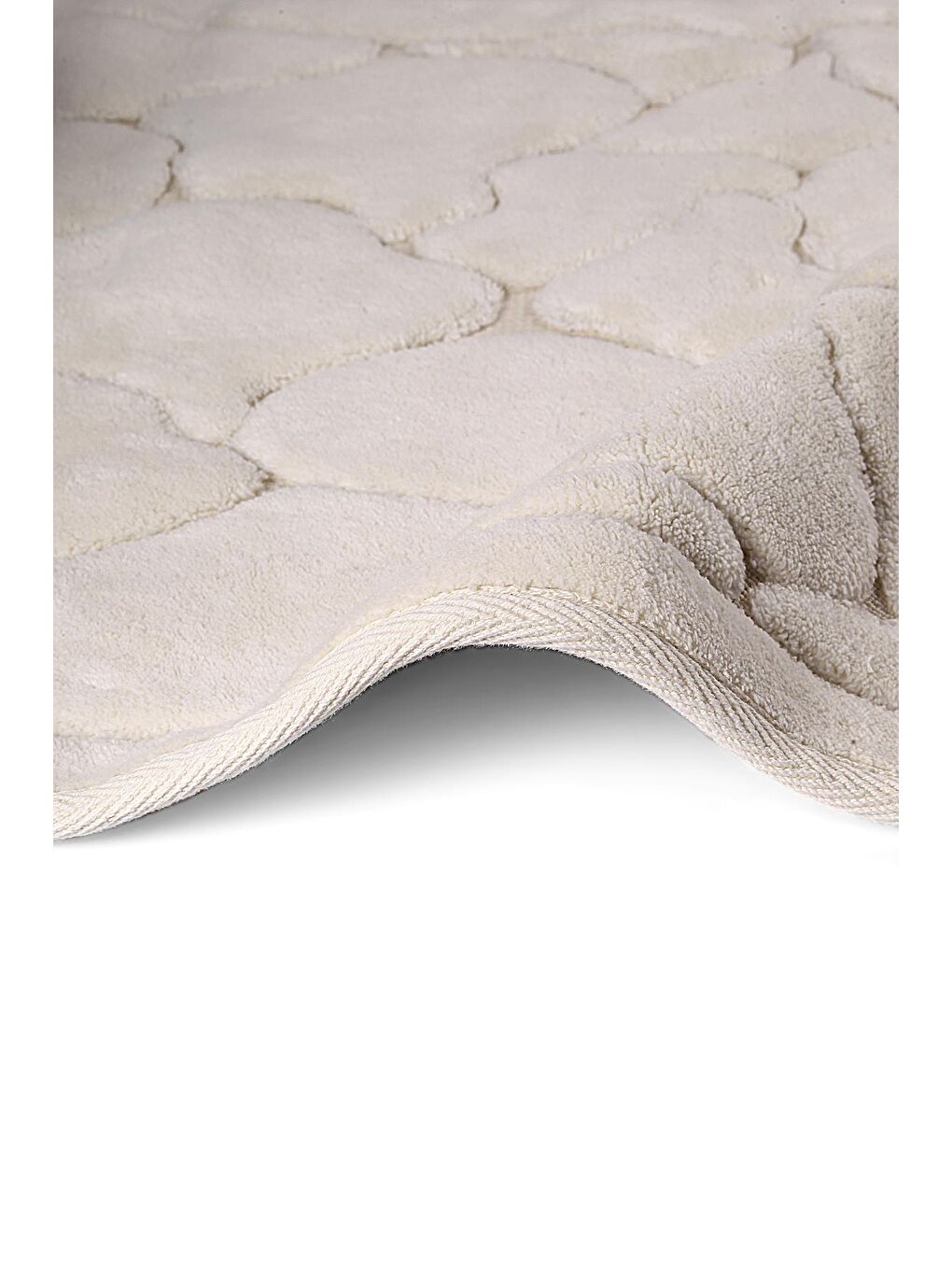 Akik Doğal Pamuklu 2'li Banyo Paspas Seti 60x100+50x60 Cm - Koyu Gri-1