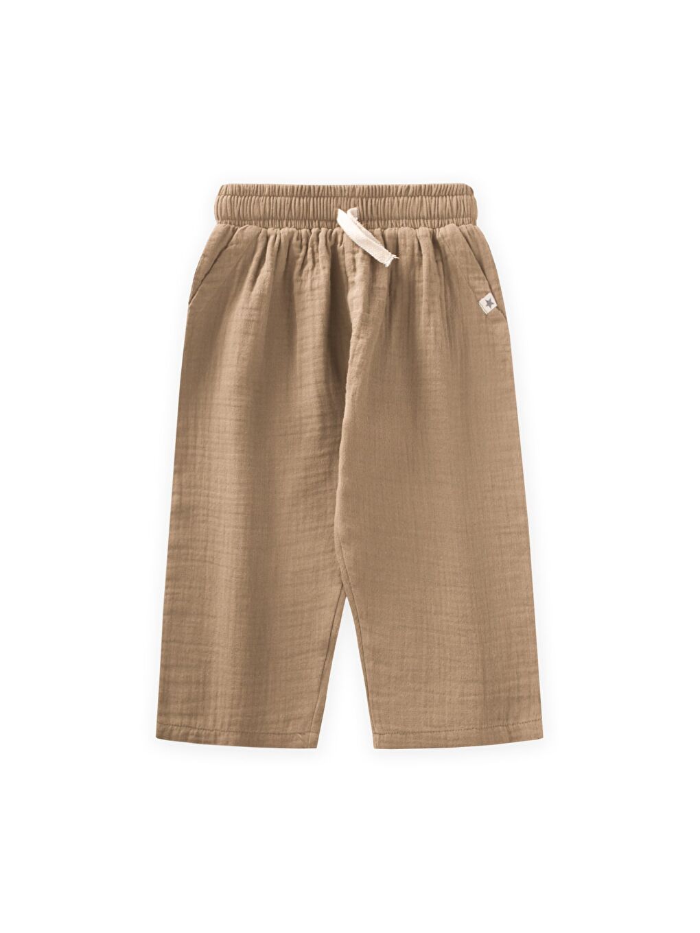 Kahverengi Müslin Pantolon 1-10 Yaş Camel