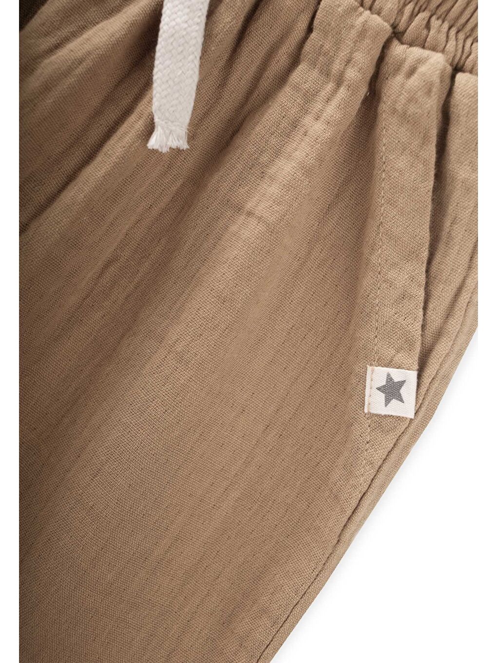 Kahverengi Müslin Pantolon 1-10 Yaş Camel-2