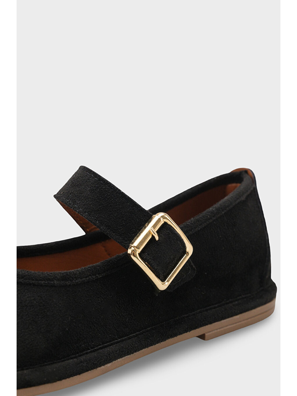 Siyah Lauretta Kenarı Sargılı Tokalı Babet-2