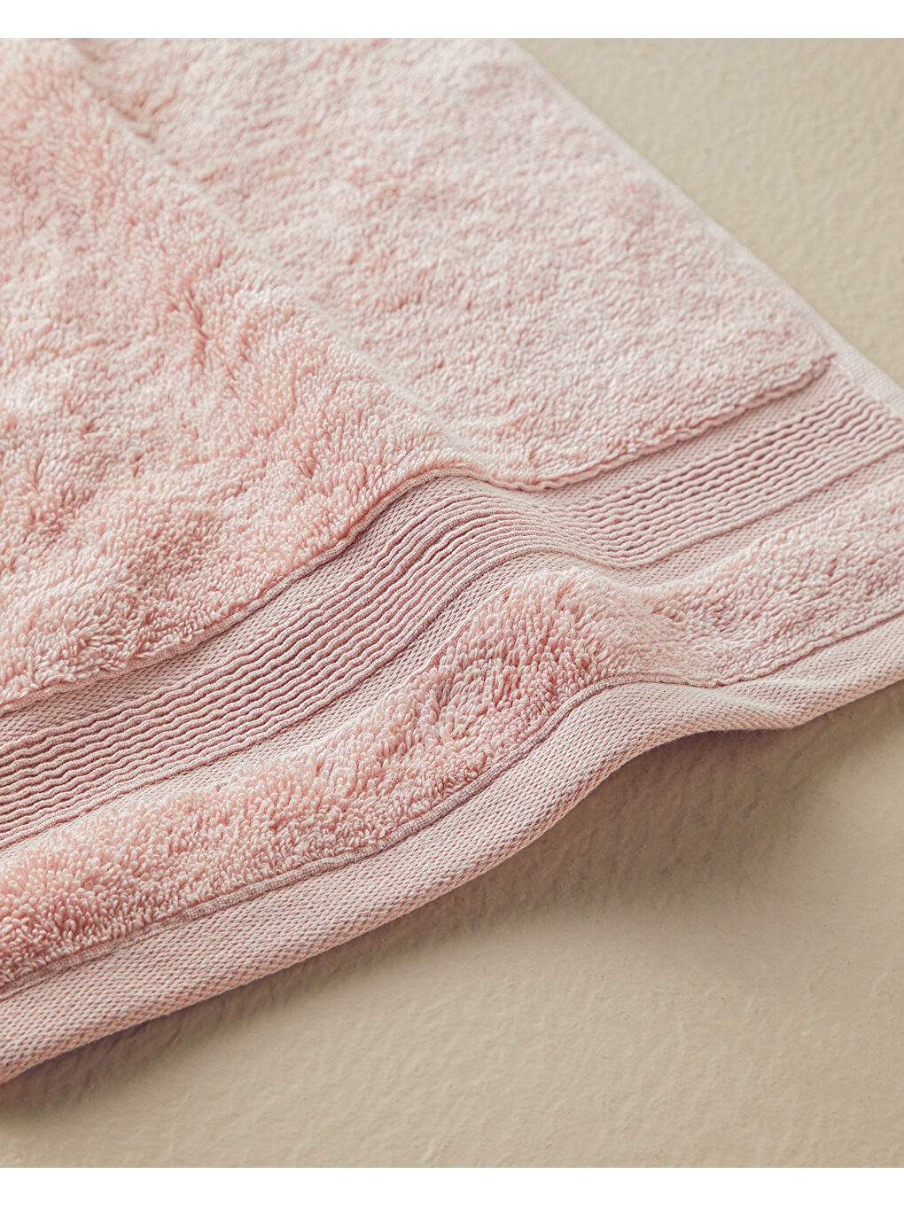 Poffy Soft-Premium Pamuklu El Havlusu 30x45 cm Pembe-1