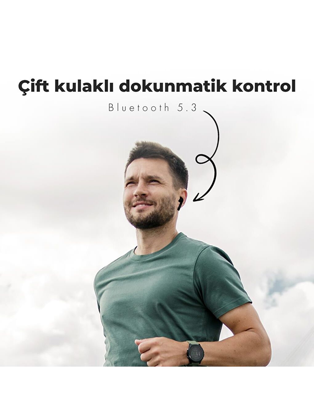 Moodix Siyah KI23J153 Bluetooth Kulakiçi Kulaklık Siyah LCD Ekranlı - 2