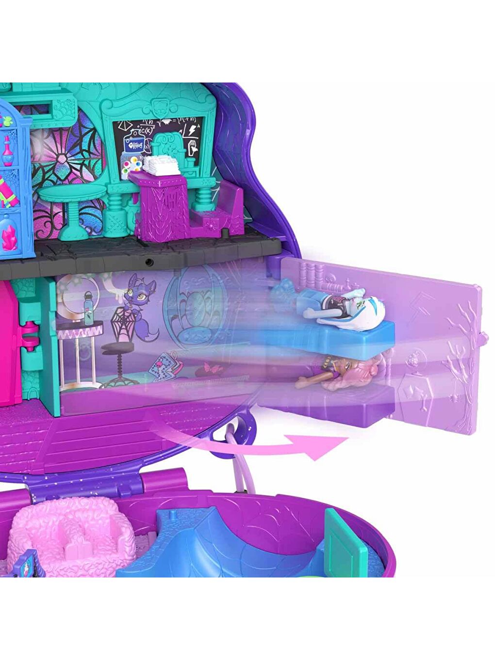 Polly Pocket Renksiz Monster High Kompakt Oyun Seti HVV58 - 1