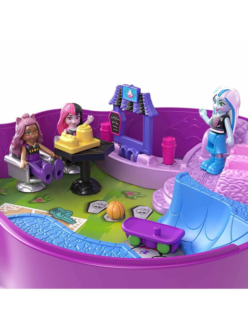 Polly Pocket Renksiz Monster High Kompakt Oyun Seti HVV58 - 2