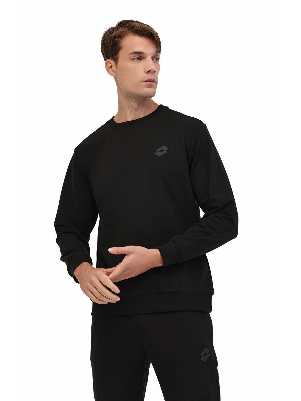 M-WATTS CNECK 5PR Siyah Erkek Sweatshirt