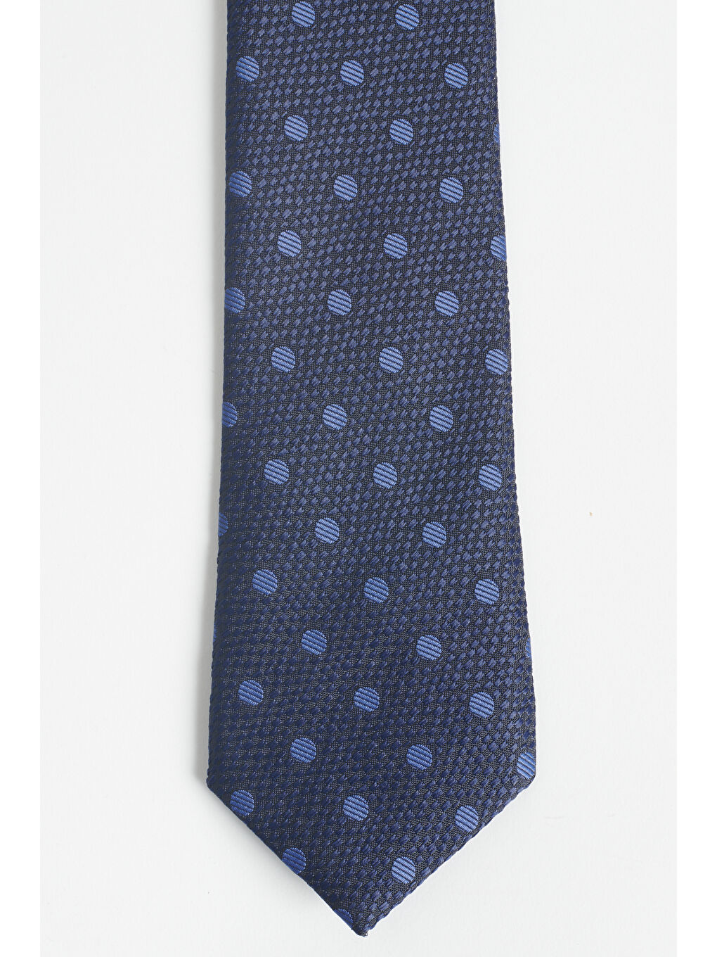 Erkek Antrasit-Mavi Desenli Kravat-1
