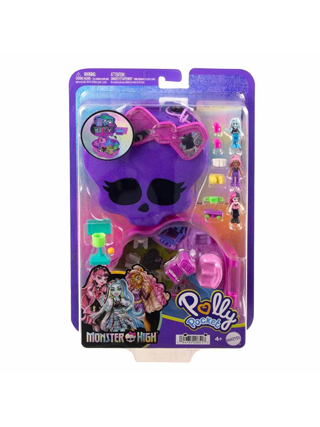 Polly Pocket Renksiz Monster High Kompakt Oyun Seti HVV58 - 4