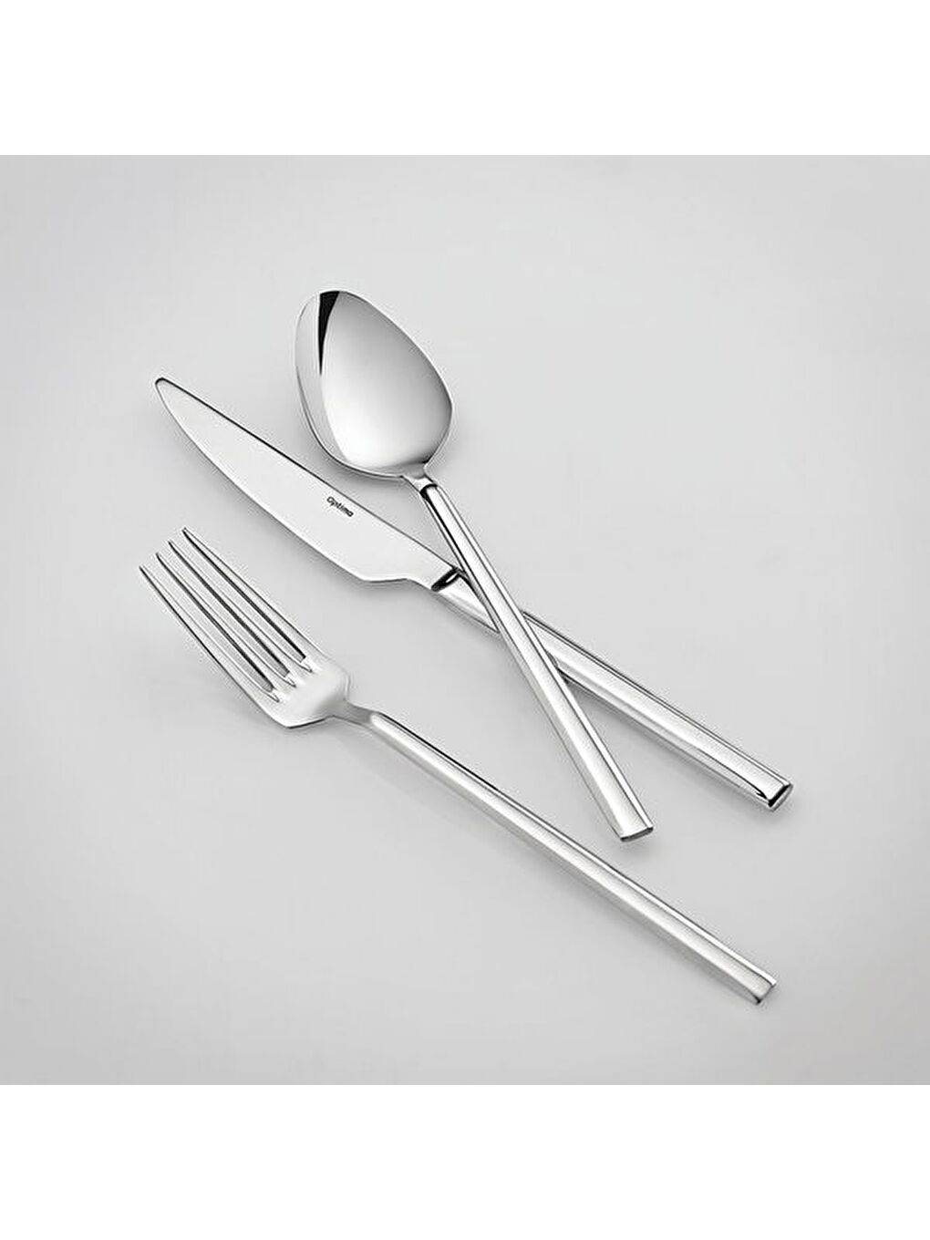 Gri Fethiye 30 Parça Çatal Kaşık Bıçak Seti - Inox-1